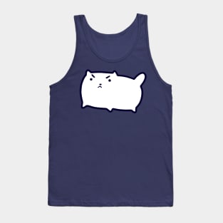 Angry Tiny White Cat Tank Top